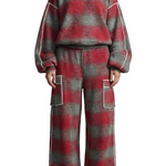 Rovienne – Distressed plaid street style – Two piece set