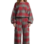 Rovienne – Distressed plaid street style – Two piece set