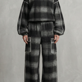 Rovienne – Distressed plaid street style – Two piece set