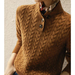 Arden Button-Up Cashmere Sweater