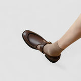 SQUARE-TOE MARY JANE SHOES