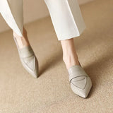 ELEGANT LOW HEEL POINTED SHOES