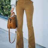 COMFORTABLE FLARE TROUSERS