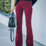 COMFORTABLE FLARE TROUSERS