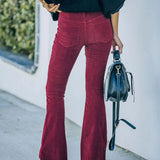 COMFORTABLE FLARE TROUSERS