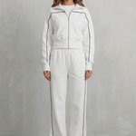 Savina – Urban Edge Piped Zip Jacket & Wide-Leg Pants Set