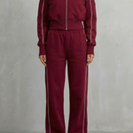 Savina – Urban Edge Piped Zip Jacket & Wide-Leg Pants Set