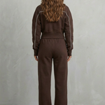 Savina – Urban Edge Piped Zip Jacket & Wide-Leg Pants Set
