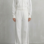Savina – Urban Edge Piped Zip Jacket & Wide-Leg Pants Set