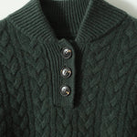 Arden Button-Up Cashmere Sweater