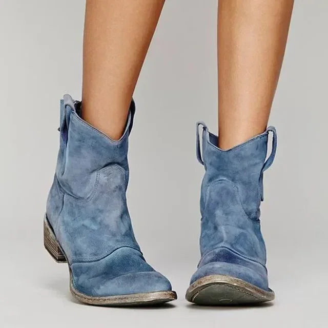 VINTAGE WESTERN ANKLE BOOTS