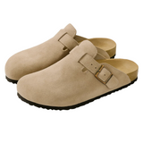 SUEDE CLOGS
