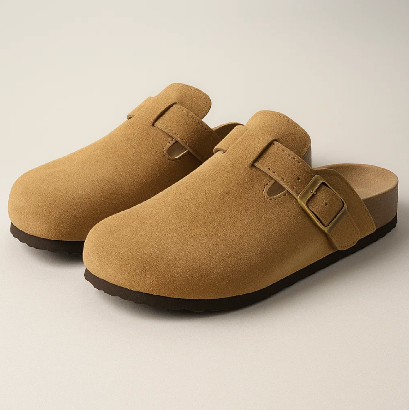 SUEDE CLOGS