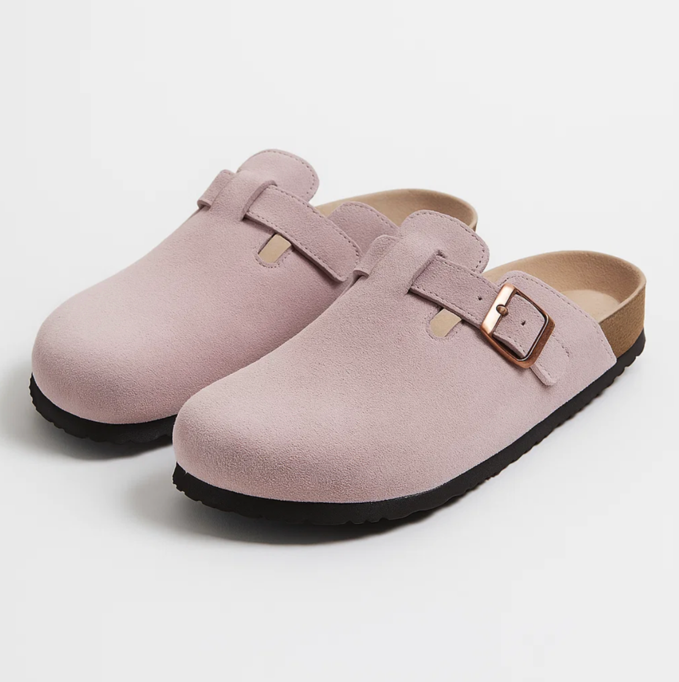 SUEDE CLOGS