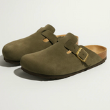 SUEDE CLOGS