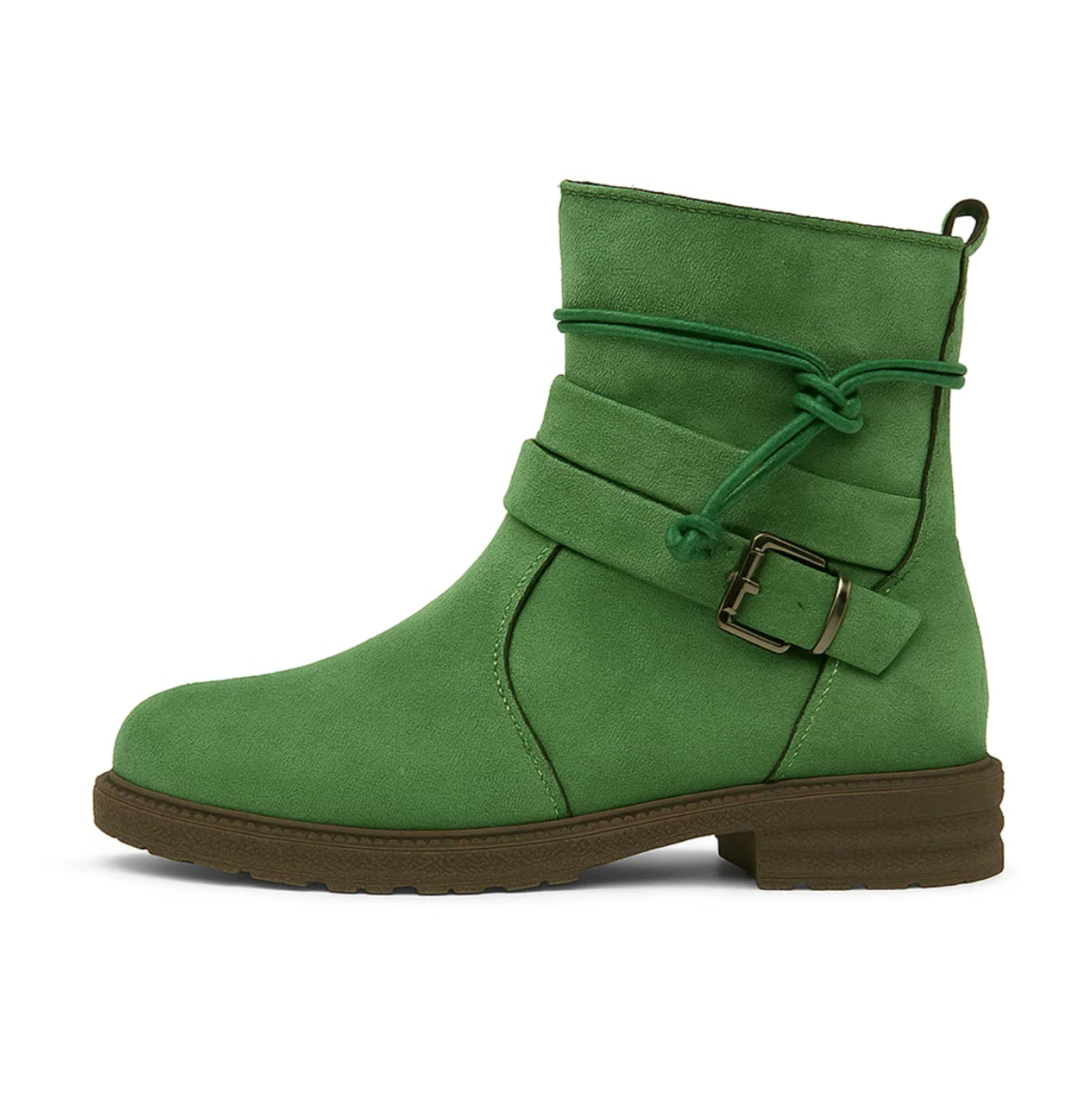 SHORT SUEDE-LOOK BOOTS