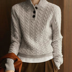 Arden Button-Up Cashmere Sweater