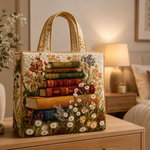 Quilted Tote Bag - Floral Pattern