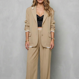 Talia – Elegant Wide-Leg Pantsuit Set – Two-Piece Power Look