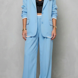 Talia – Elegant Wide-Leg Pantsuit Set – Two-Piece Power Look