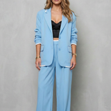 Talia – Elegant Wide-Leg Pantsuit Set – Two-Piece Power Look