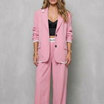 Talia – Elegant Wide-Leg Pantsuit Set – Two-Piece Power Look