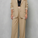 Talia – Elegant Wide-Leg Pantsuit Set – Two-Piece Power Look