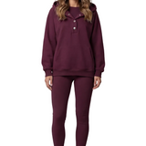 Thalina – Button detail hoodie – Cozy Relaxed Set