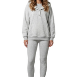 Thalina – Button detail hoodie – Cozy Relaxed Set