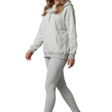 Thalina – Button detail hoodie – Cozy Relaxed Set
