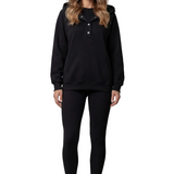 Thalina – Button detail hoodie – Cozy Relaxed Set