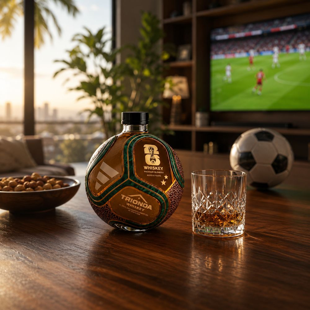 Trionda World Cup Ball 2026 Limited Edition Whiskey Bottle
