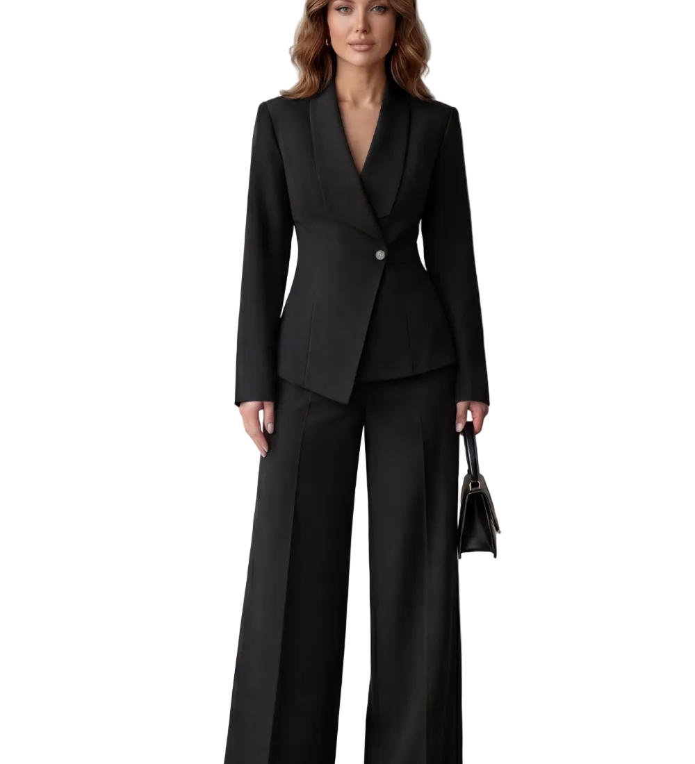 Valdérie – Sculpted waist – Tailored suit set
