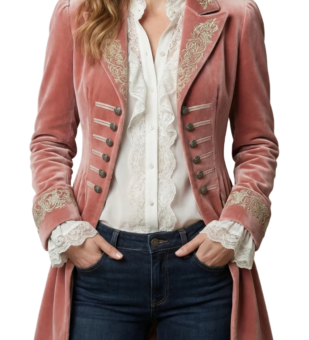 Valerique – Embroidered vintage silhouette – Long coat