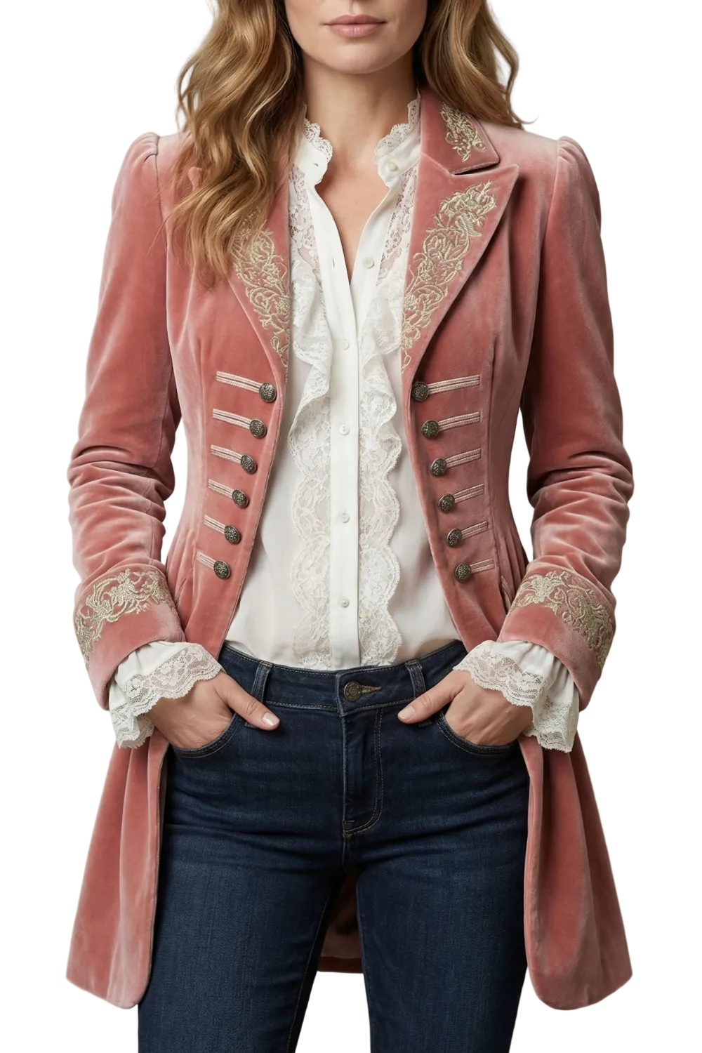 Valerique – Embroidered vintage silhouette – Long coat