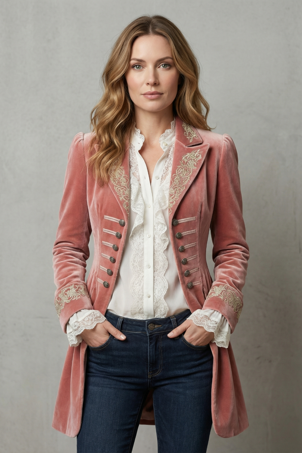 Valerique – Embroidered vintage silhouette – Long coat