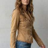 Valmira – Sculpted silhouette – Denim blazer