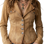 Valmira – Sculpted silhouette – Denim blazer