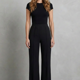Velizza – Streamlined silhouette – High-waist wide-leg trousers