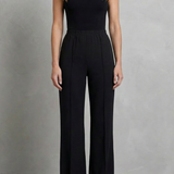 Velizza – Streamlined silhouette – High-waist wide-leg trousers