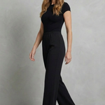 Velizza – Streamlined silhouette – High-waist wide-leg trousers