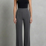 Velizza – Streamlined silhouette – High-waist wide-leg trousers