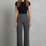 Velizza – Streamlined silhouette – High-waist wide-leg trousers