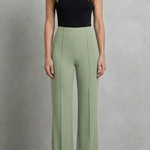 Velizza – Streamlined silhouette – High-waist wide-leg trousers