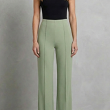 Velizza – Streamlined silhouette – High-waist wide-leg trousers