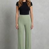 Velizza – Streamlined silhouette – High-waist wide-leg trousers