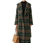 Ivy | Forest Green Check Longline Coat  — Final Edit