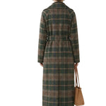Ivy | Forest Green Check Longline Coat  — Final Edit