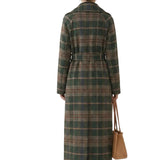 Ivy | Forest Green Check Longline Coat  — Final Edit