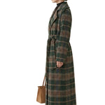 Ivy | Forest Green Check Longline Coat  — Final Edit